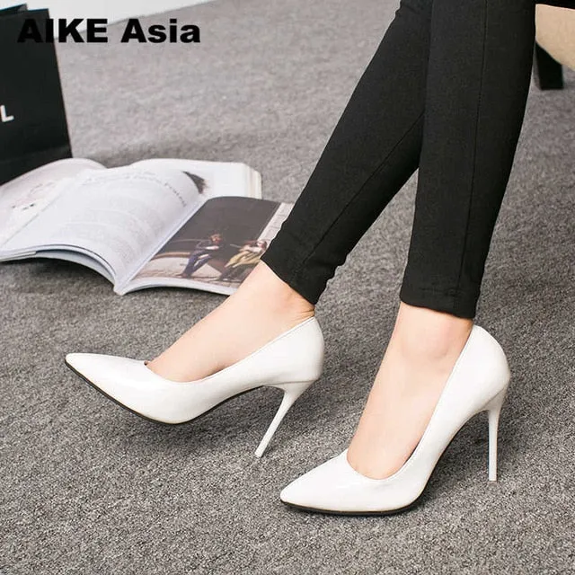 2018 New Fashion high heels women pumps thin heel
