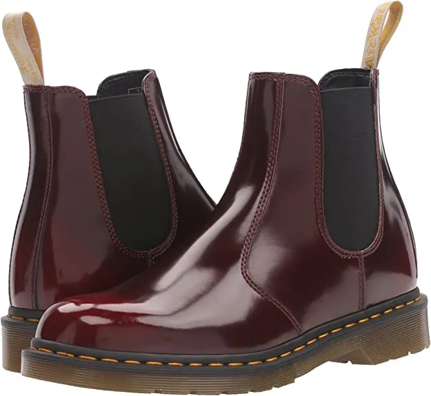 Sure! Heres an optimized title for the e-commerce product:

Vegan Cherry Red Cambridge Brush Lace-Up Ankle Boots – Style 2976