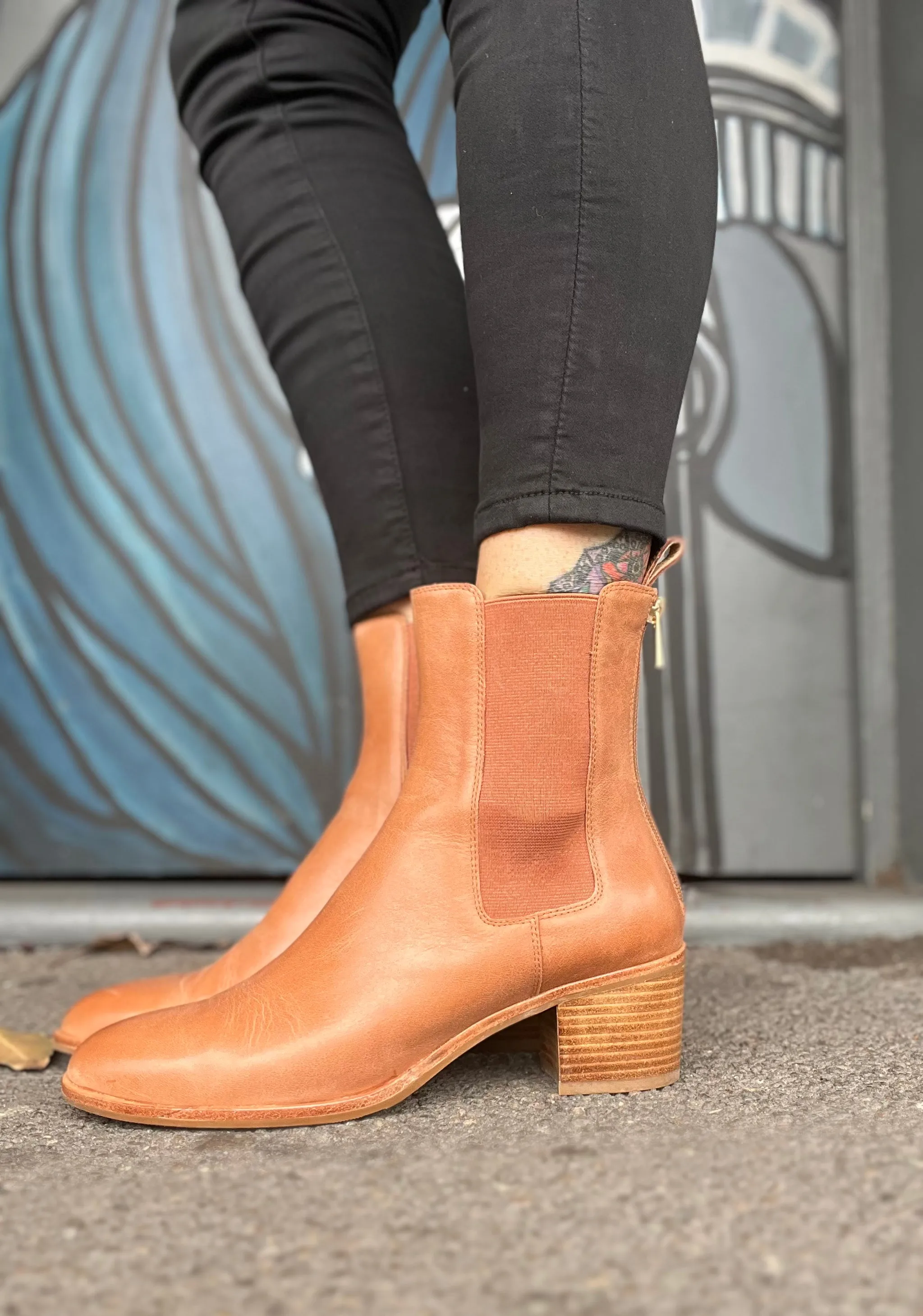 Dowell Boots - Brandy Natural Leather