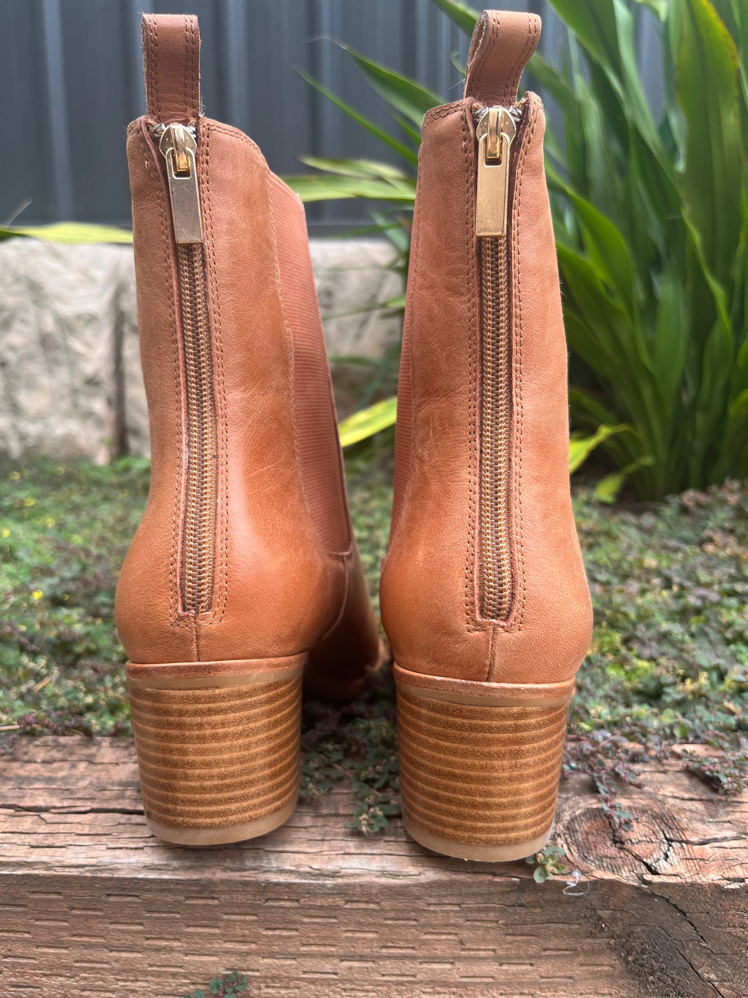 Dowell Boots - Brandy Natural Leather