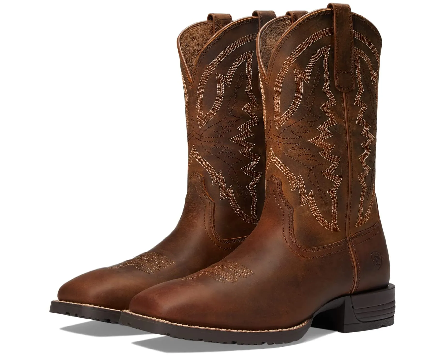 Hybrid Ranchwork Western Boot Ariat, Thatch Brown