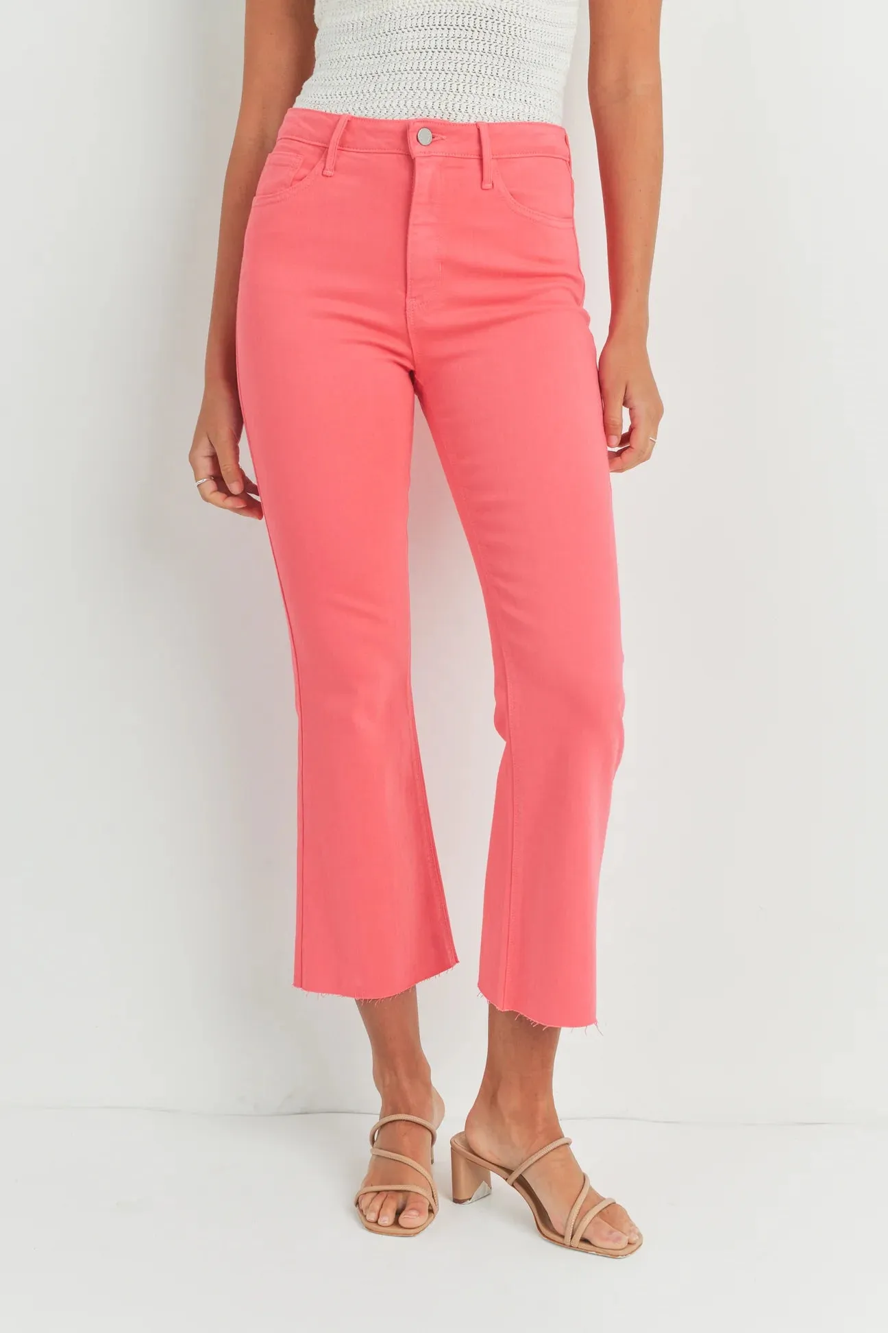 Just Black Cropped Demi Flare Jean