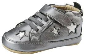 Old Soles Boy's and Girl's High Splash First Walkers, Rich Silver