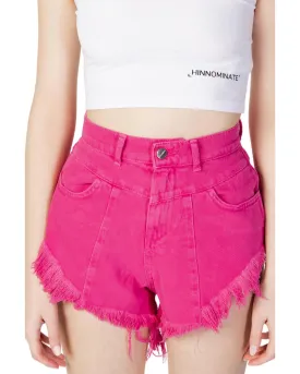 Plain Shorts with Zip and Button Fastening