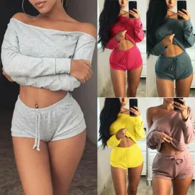 Women's Sport Gym Vest Tops Sports Legging Pants Outfit Wear 2Pcs Outfit Clothes