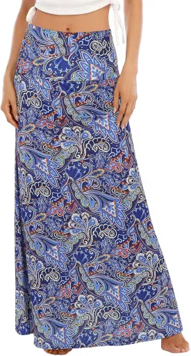 Zando Long Skirts for Women Trendy Dresses High Waisted Maxi Skirt Casual Workout Stretchy Flared Flower Skirt for Girls Zando Long Skirts for Women Trendy Dresses High Waisted Maxi Skirt Casual Workout Stretchy Flared Flower Skirt for Girls